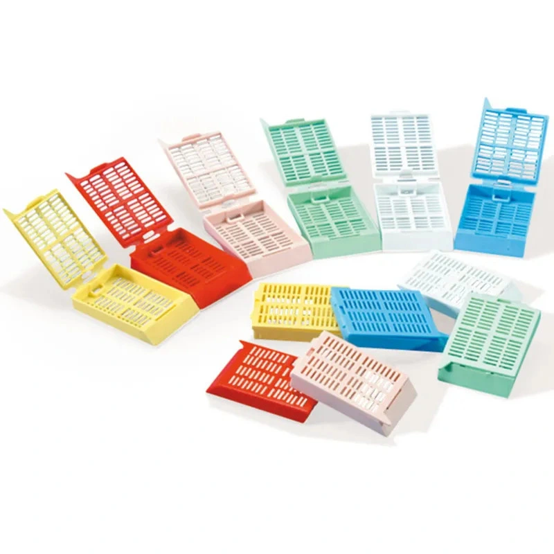 Good Quality Disposable Plastic Square Holes Histology Samples Tissue Embedding Cassette