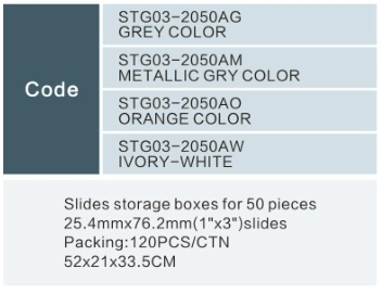 Laboratory Microscope Slides Storage Boxes for 50 Pieces 1"X3" Slides