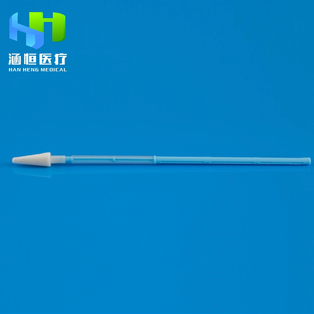 Sterile Disposable Gynecological Hpv Specimen Collection Vaginal Flocked Nylon Swab Cytology Collection Swab CE FDA ISO13485 FSC