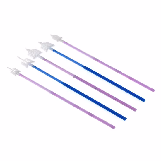 Cepillo de muestreo cervical vaginal médico desechable Citología Cepillo de hisopo cervical