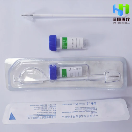 Kits de examen ginecológico de solución de transporte médico de 2 ml y 3 ml de fabricante de China con cepillo de citología