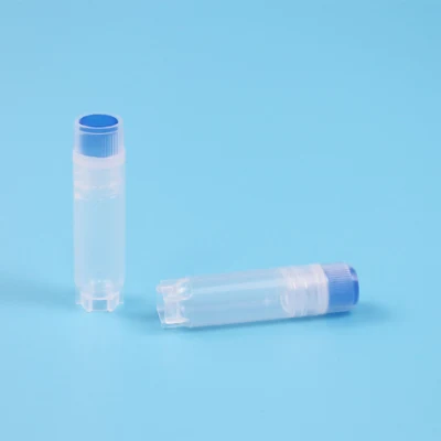 1ml, 1.8ml, 5ml Viales médicos φ 20× 58mm Almacenamiento criogénico Criotubo autoportante de 2ml